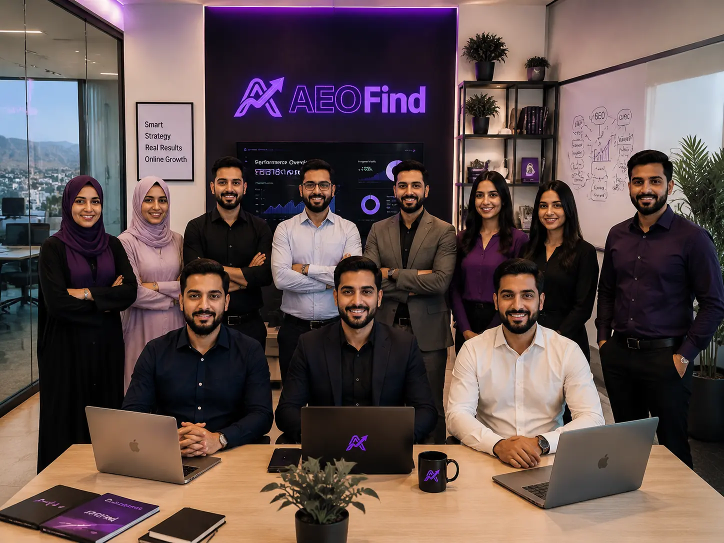 AEO Find digital agency team in Muscat Oman